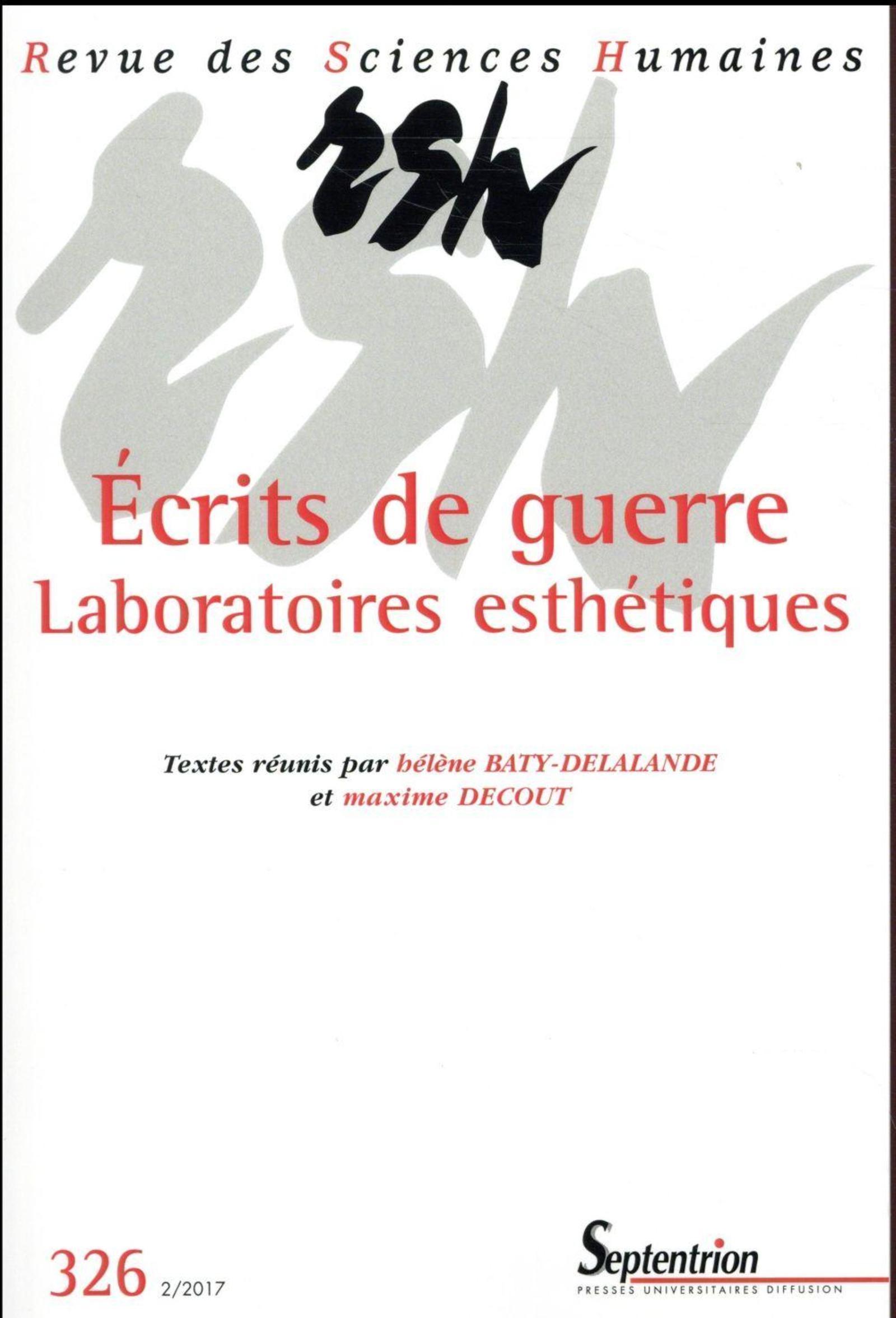 Ecrits de guerre - Laboratoires esthétiques