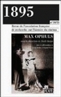 1895, N 34-35/OCT. 2001. MAX OPHULS
