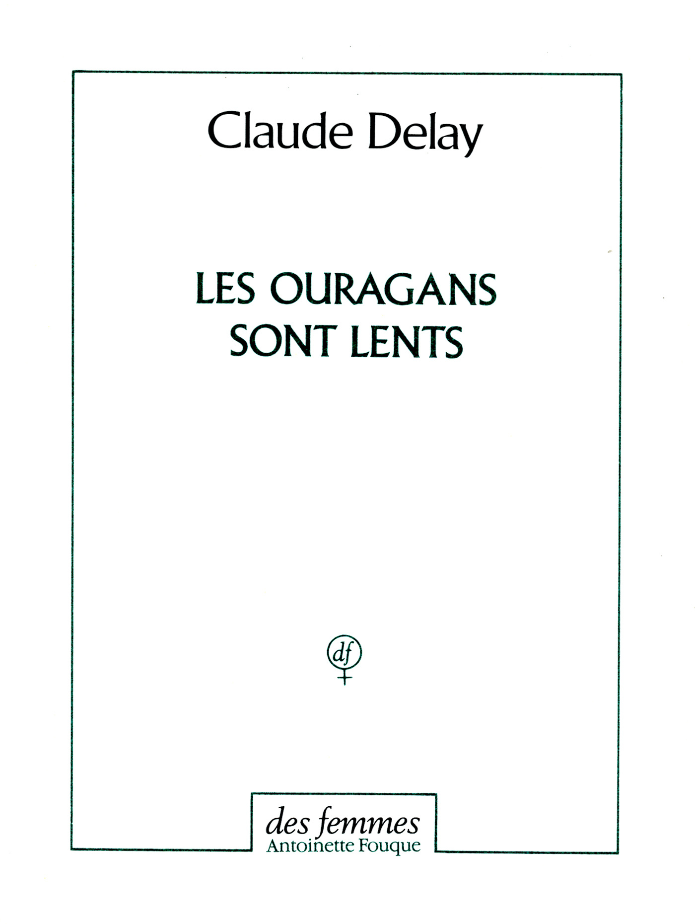 Les ouragans sont lents