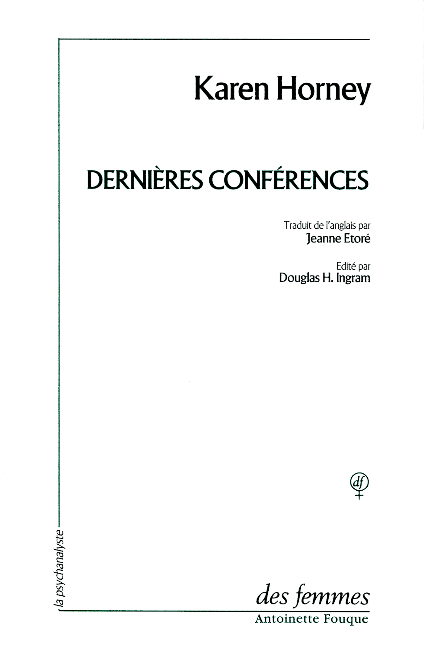 Dernières conférences