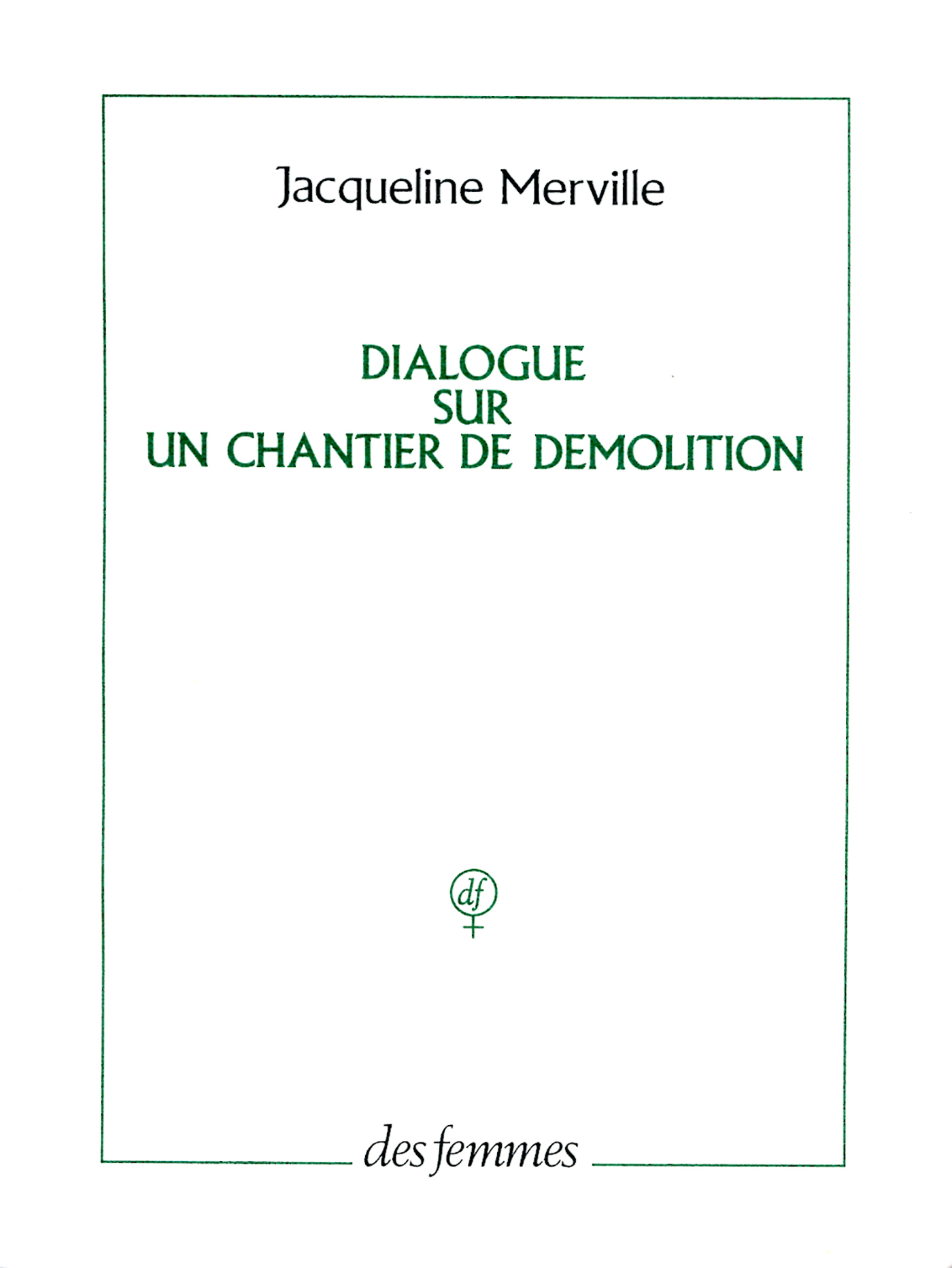Dialogue sur un chantier de démolition