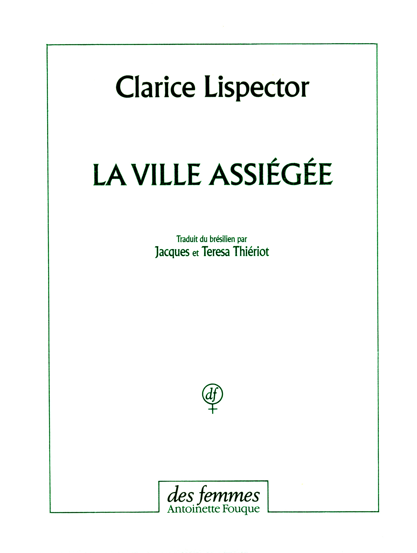 La ville assiégée