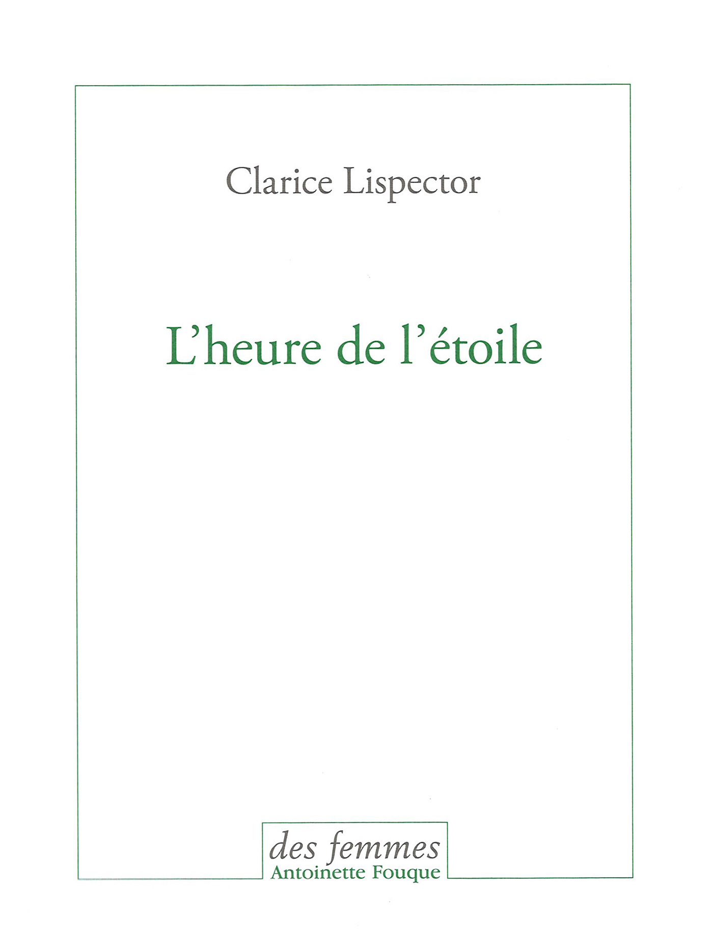 L'heure de l'étoile