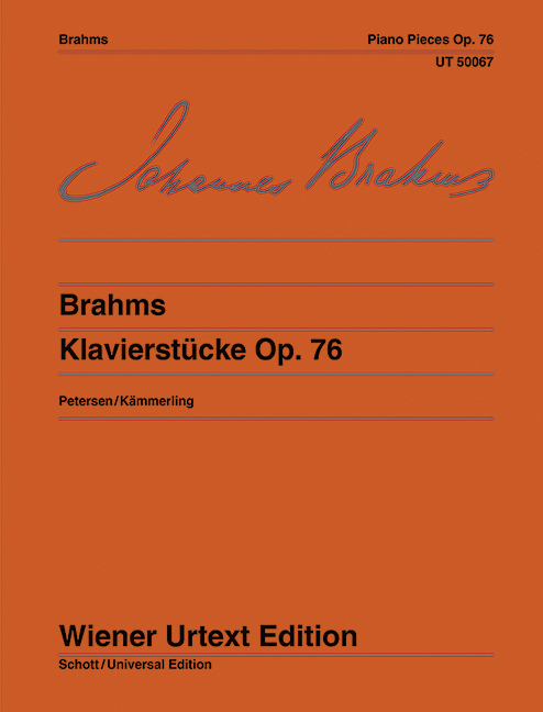 JOHANNES BRAHMS : KLAVIERSTUCKE OP. 76 - 1ST VERSION OF CAPRICCIO IN F SHARP MINOR