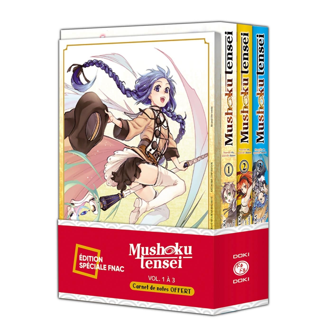Mushoku Tensei - pack spécial vol. 01 à 03 + carnet de notes offert