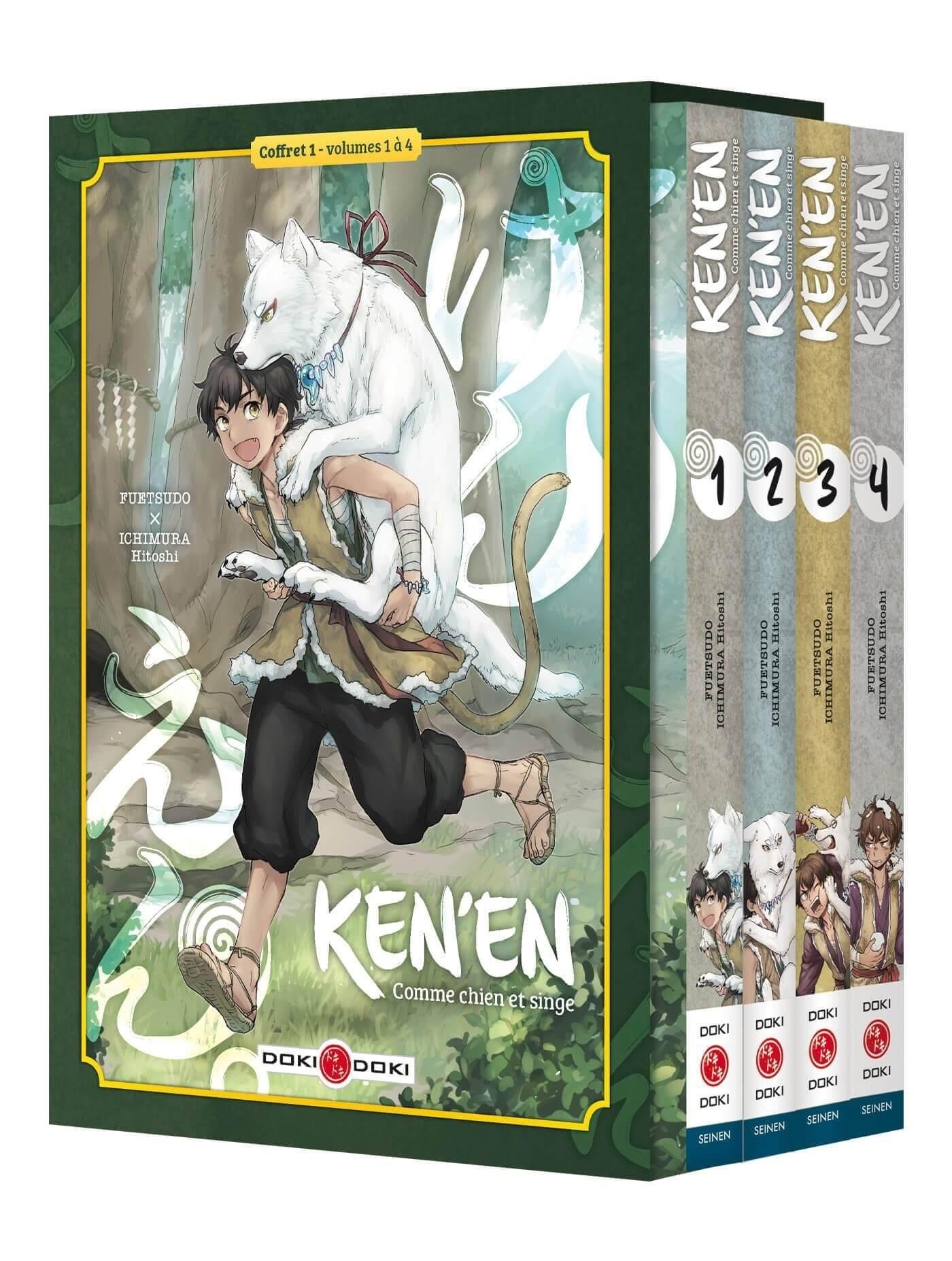 Ken'en - Comme chien et singe - Coffret - vol. 01 à 04