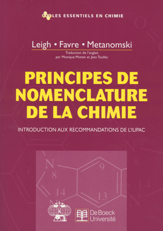Principes de nomenclature de la chimie