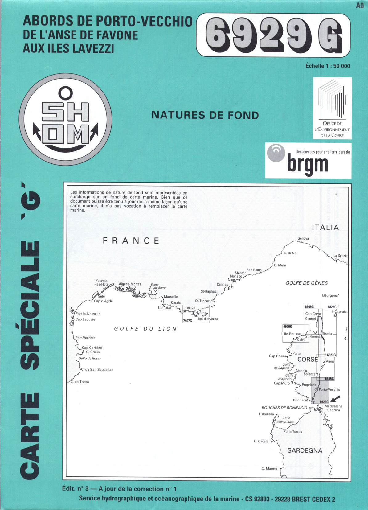 6929G COTE EST DE CORSE DE L'ANSE DE FAVONE AUX ILES LAVEZZI