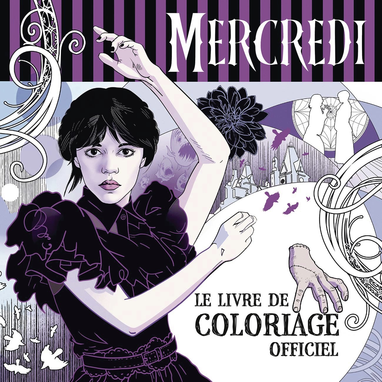 Mercredi - Le Livre de coloriage officiel