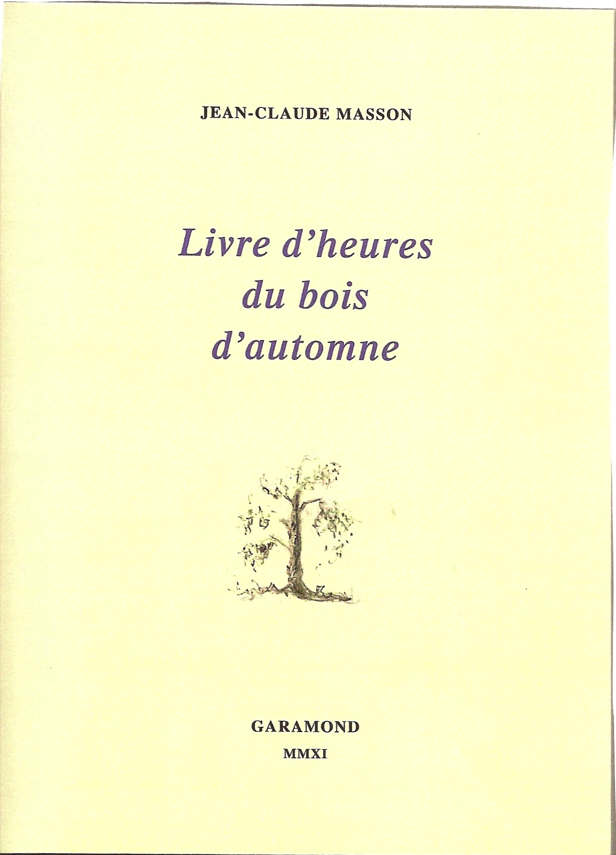 Livre d'heures du bois d'automne