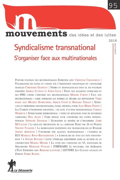 Revue Mouvements numéro 95 Syndicalisme transnational - S'organiser face aux multinationales
