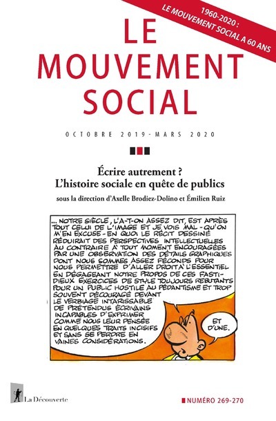 LMS 269/270 : Écrire autrement ? L'histoire sociale en quête de publics