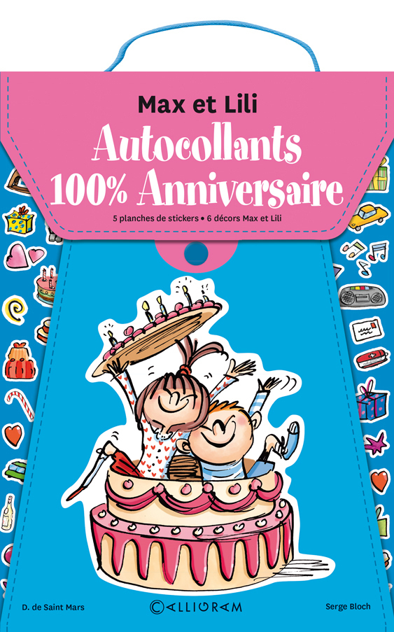 POCHETTE AUTOCOLLANTS MAX ET LILI 100% ANNIVERSAIRE