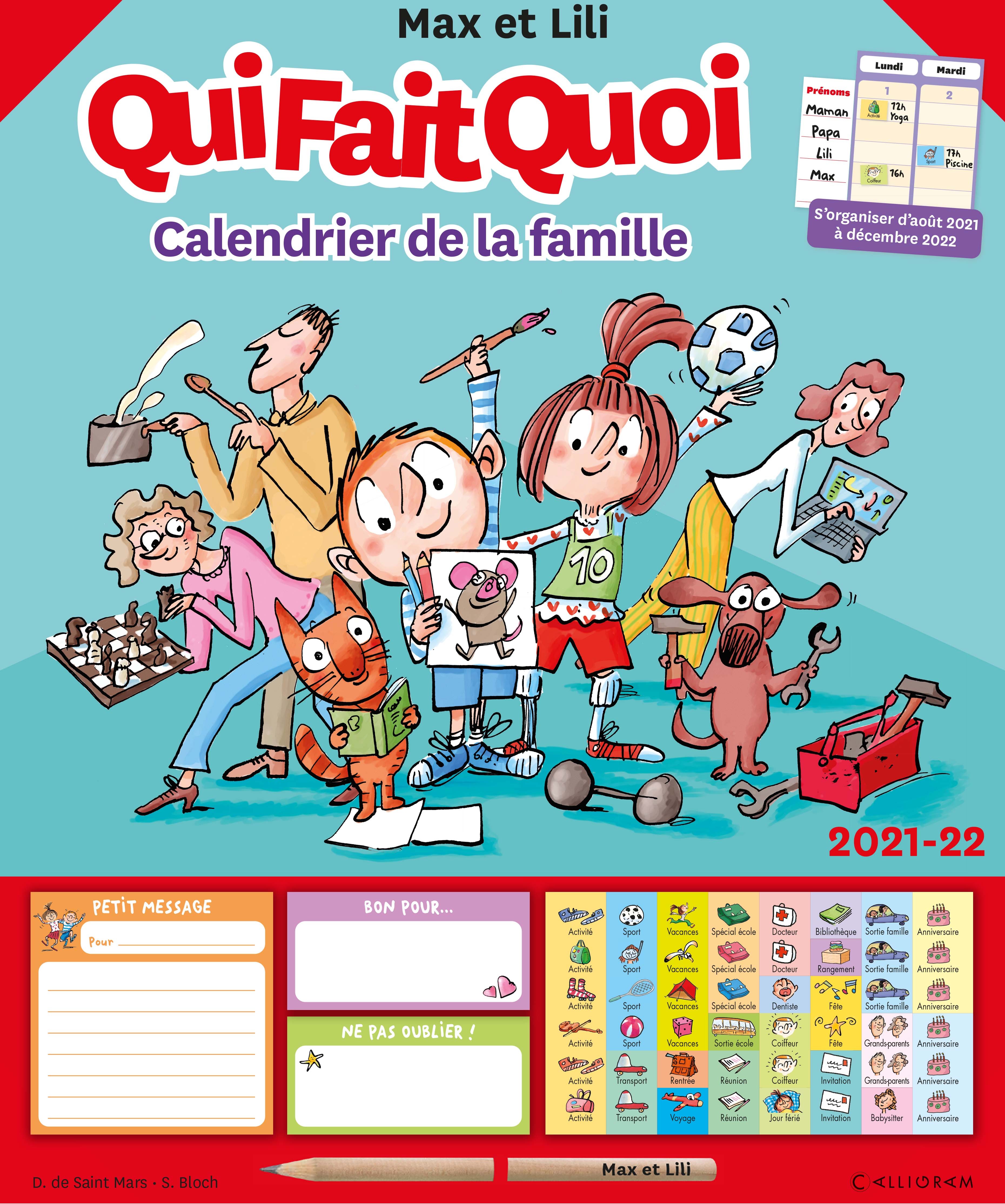 CALENDRIER DE LA FAMILLE 2021 2022