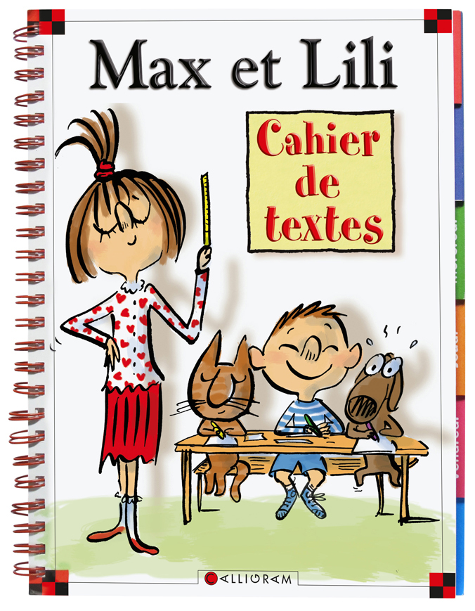 Cahier de textes Max et Lili