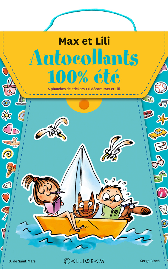 POCHETTE AUTOCOLLANTS MAX ET LILI 100% ETE