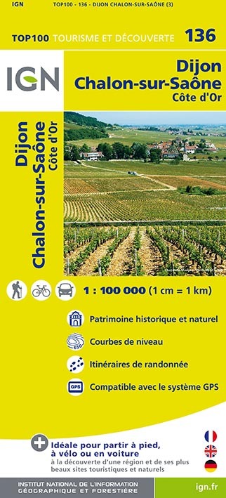 Top100136 Dijon/Chalon-Sur-Saone  1/100.000