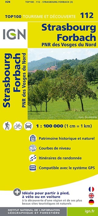 Aed Top100112 Strasbourg/Forbach  1/100.000