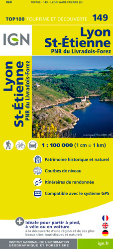 Aed Top100149 Lyon/St-Etienne  1/100.000