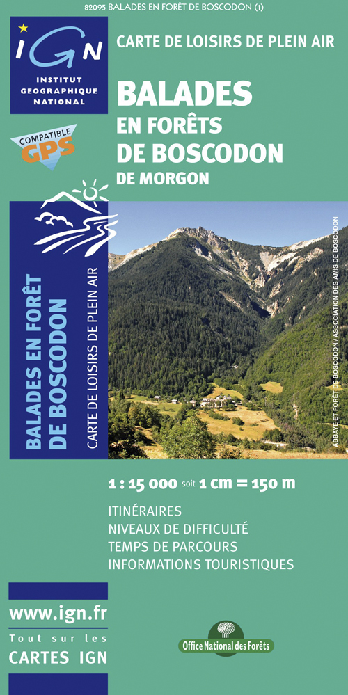 82095 Balades En Forets De Boscodon De Morgon  1/25.000