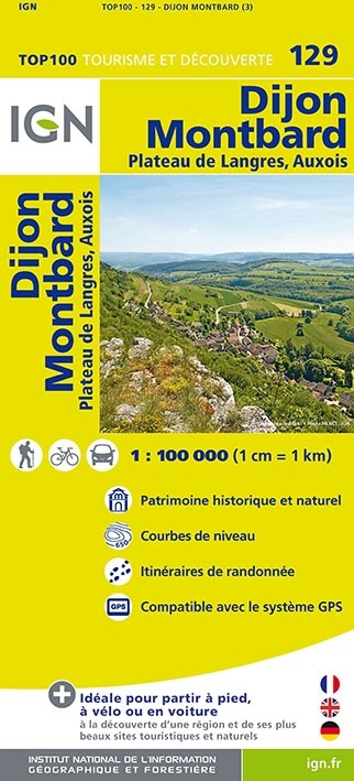 Aed Top100129 Dijon/Montbard  1/100.000