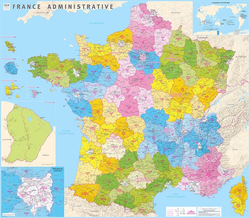 70049 France Administrative Plastifiee  1/1M  100X115 Cm