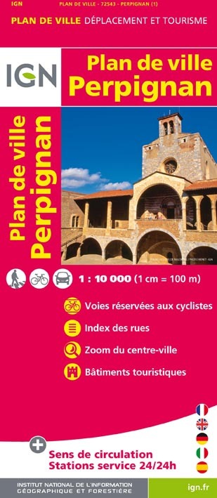 72543 Plan De Perpignan Sans Livret  1/10.000