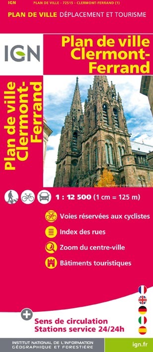 72515 Plan De Clermont-Ferrand  1/12.500