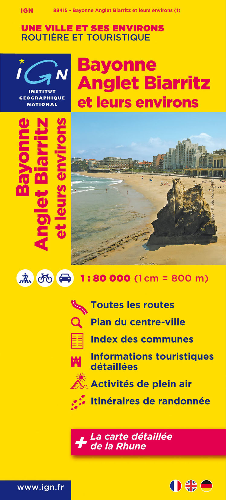 88415 Bayonne/Anglet/Biarritz Et Environs  1/80.000