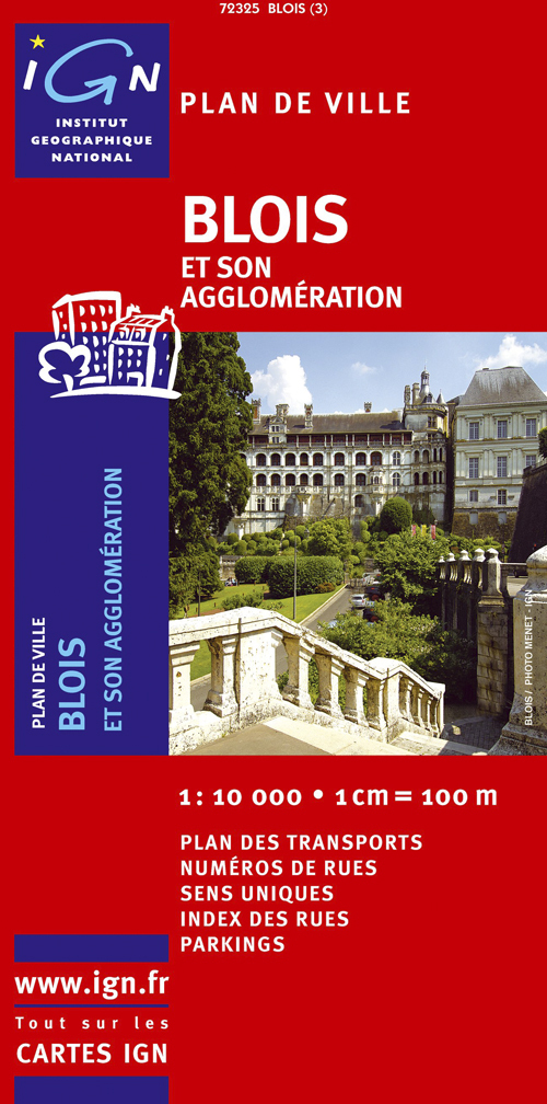 Aed 72325 Plan De Blois  1/10.000