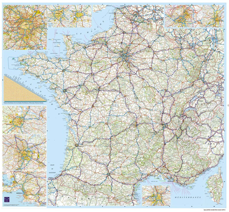 **POSTER FRANCE PLASTIFIE 100 CM X 100 CM