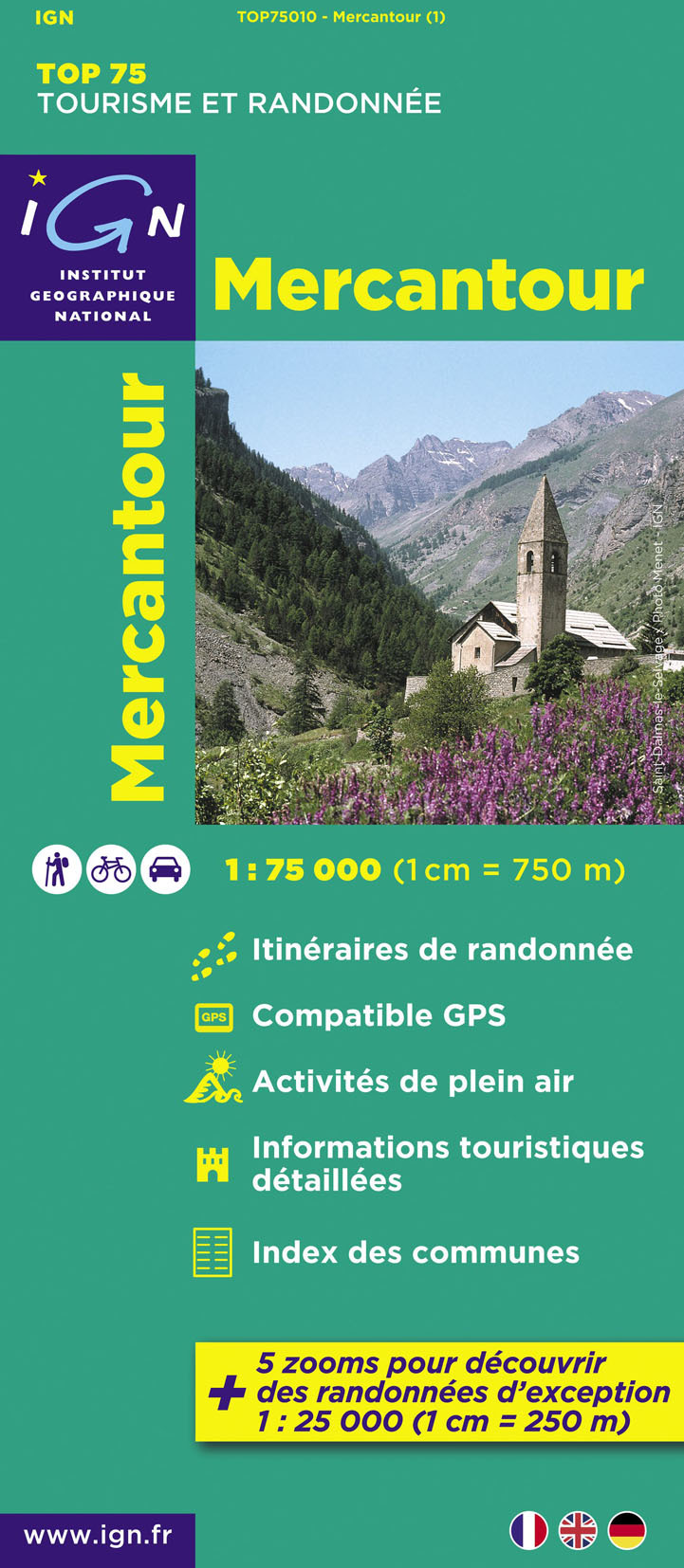Top75010 Mercantour  1/75.000