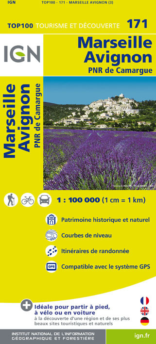 Aed Top100171 Marseille/Avignon  1/100.000