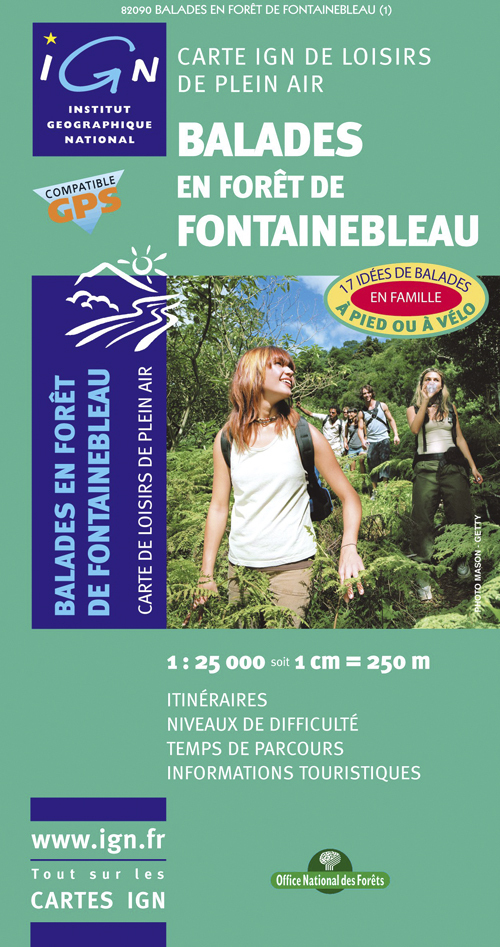 82090 Balades En Foret De Fontainebleau  1/25.000