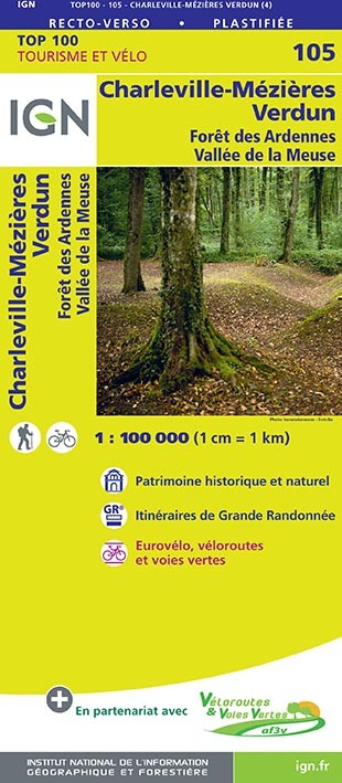 Top100105 Charleville-Mezieres/Verdun  1/100.000