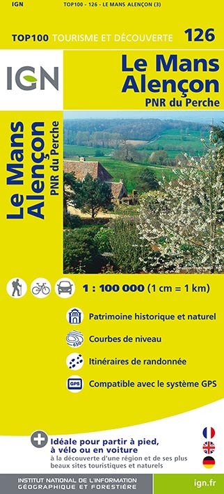 Top100126 Le Mans/Alencon  1/100.000