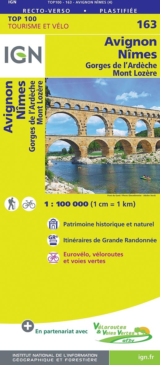 Top100163 Avignon / Nimes  1/100.000
