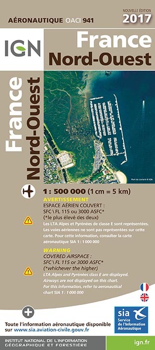 Aed Oaci941 France Nord-Ouest 2017 1/500.000