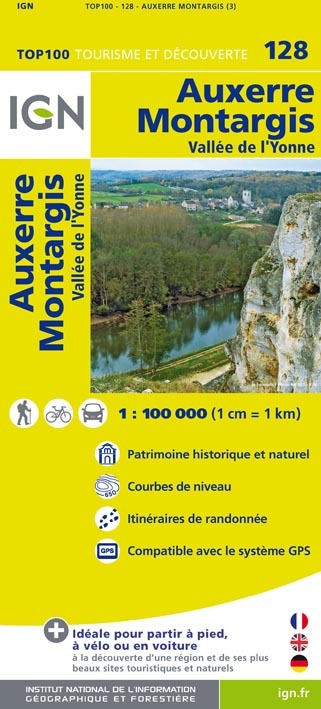 Top100128 Auxerre/Montargis  1/100.000