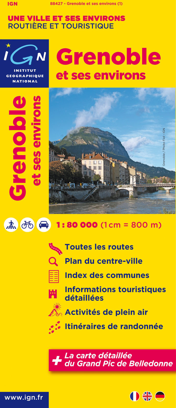 88427 Grenoble Et Ses Environs  1/80.000