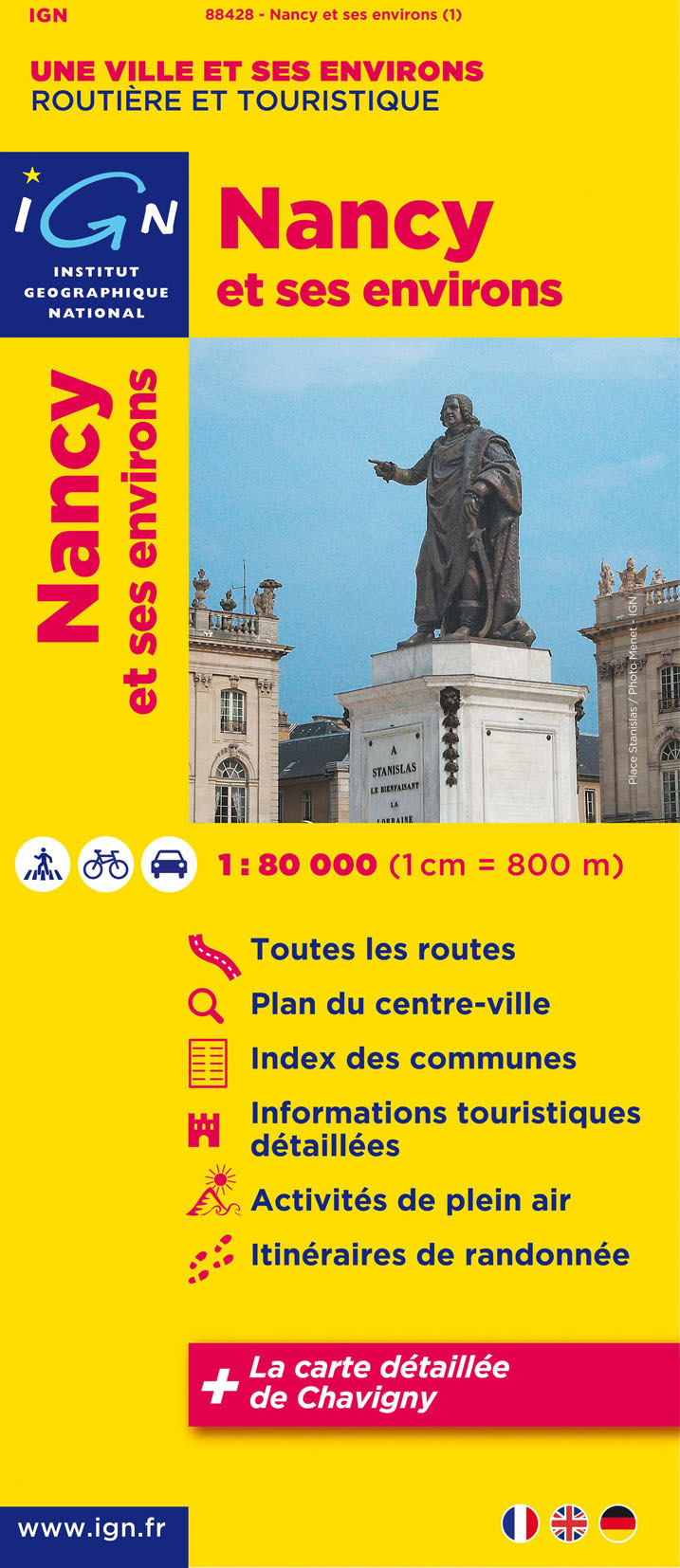 88428 Nancy Et Ses Environs  1/80.000