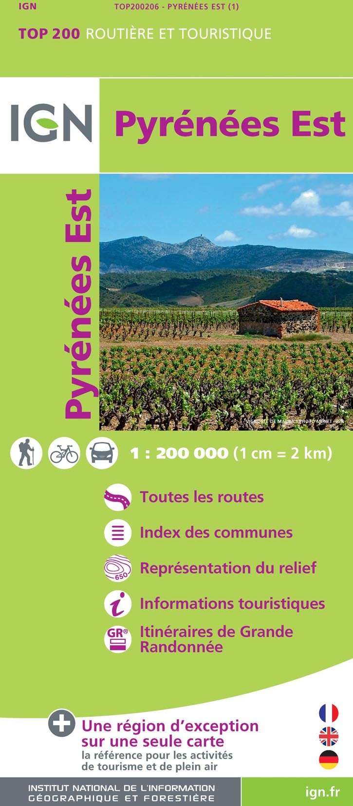 Aed Top200206 Pyrenees Est  1/200.000