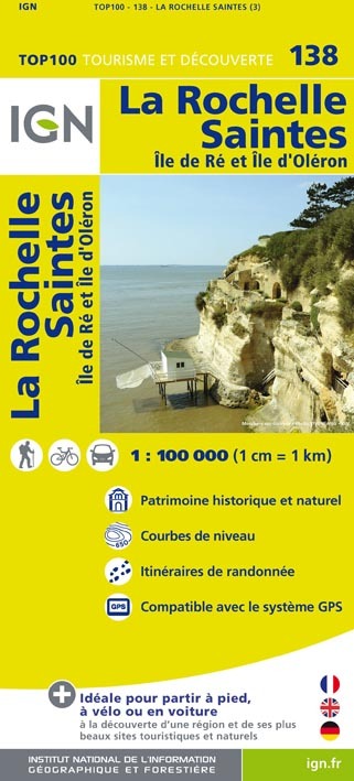 Aed Top100138 La Rochelle/Saintes  1/100.000