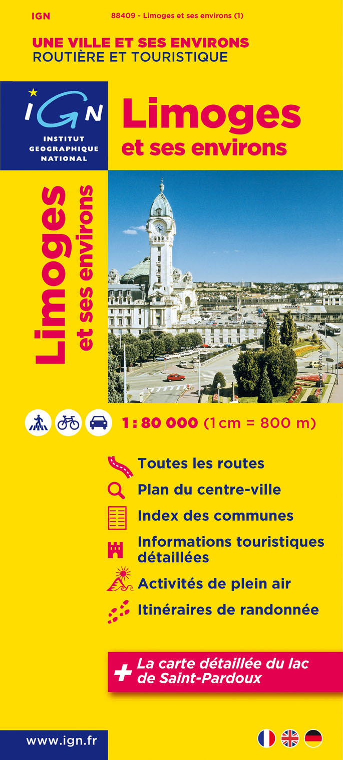 88409 Limoges Et Ses Environs  1/80.000