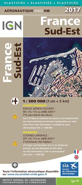 Aed Oaci948 France Sud-Est Plastifiee 2017 1/500.0
