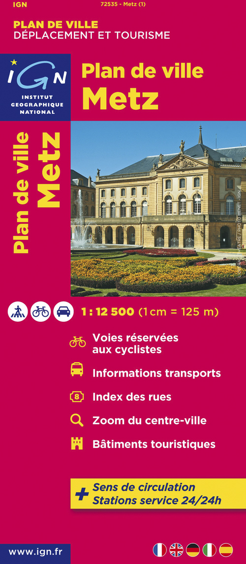 72535 Plan De Metz  1/12.500