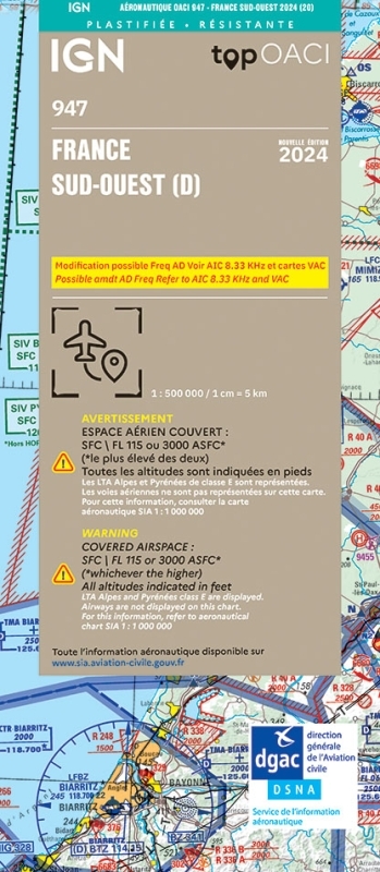 OACI947 FRANCE SUD-OUEST PELLICULÉE 2024