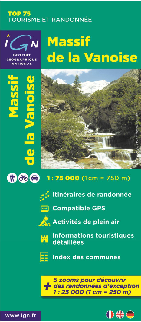 Aed Massif De La Vanoise  1/75.000