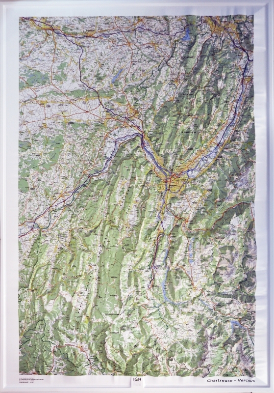 60171 Relief Chartreuse/Vercors  1/100.000