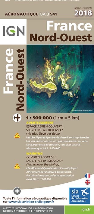 Oaci941 France Nord-Ouest 2018 1/500.000